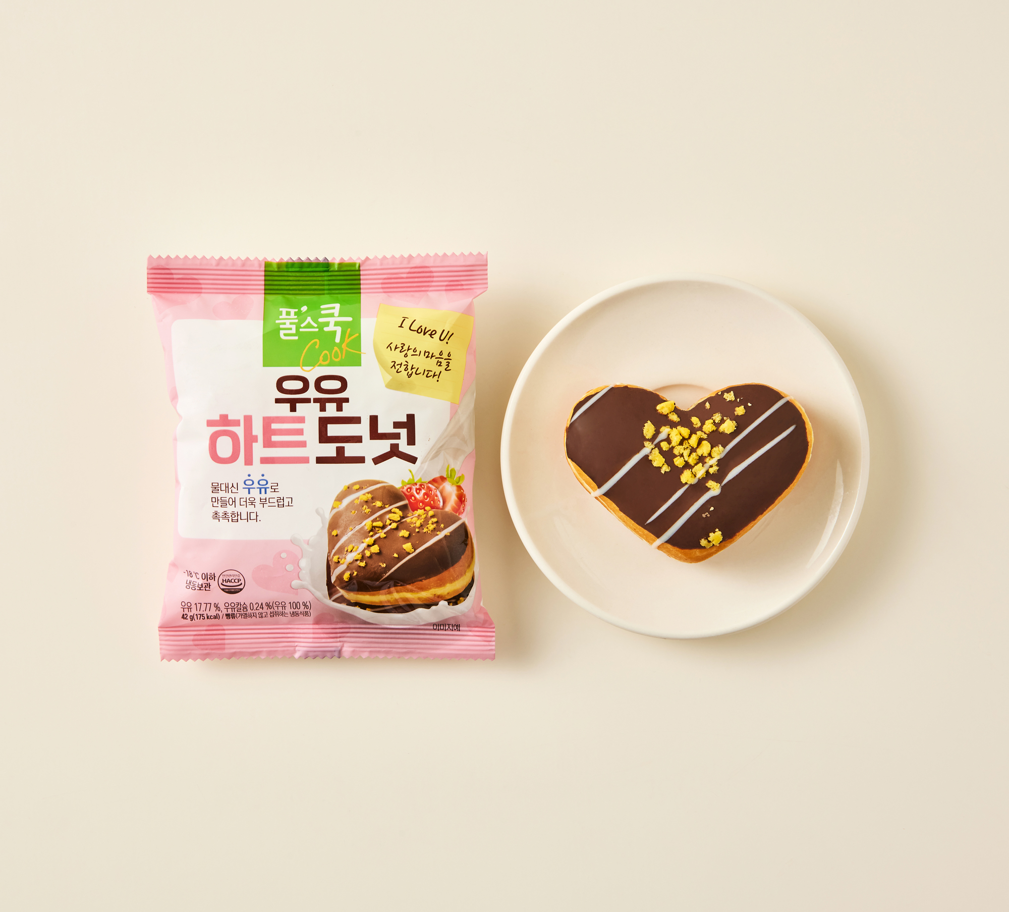 [풀무원]우유 하트도넛 42g
