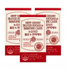 [뉴오리진] 혈당&면역케어 30정(30일분) x 3개