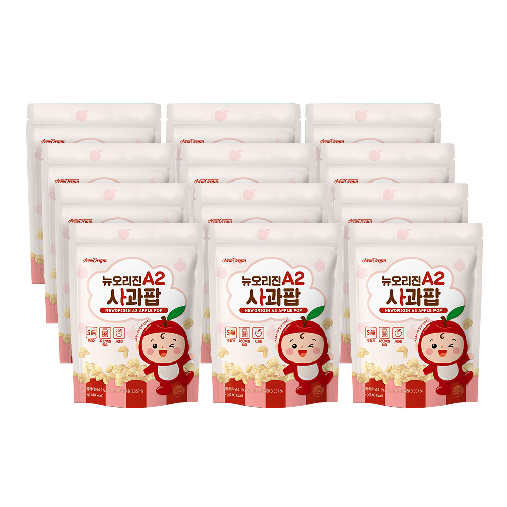 [뉴오리진] A2사과팝 25g x 12봉