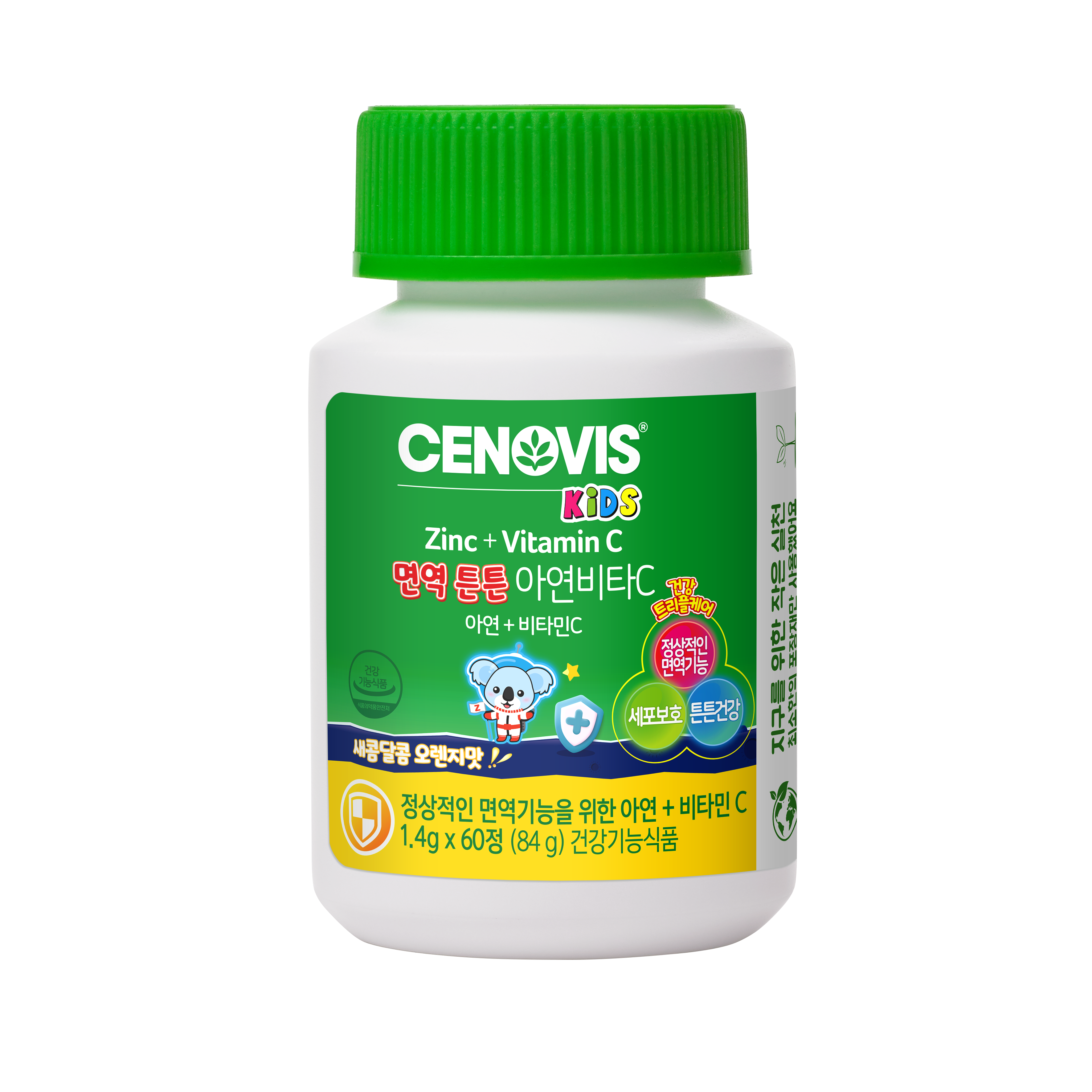 [세노비스] 키즈 면역 튼튼 아연비타C 60정