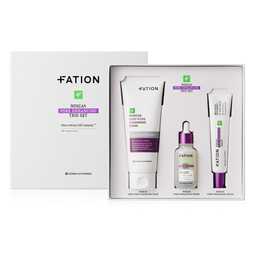 [파티온] 노스카나인 트러블 모공탄력 3종 세트(세럼+크림+클렌징폼)